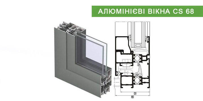 slide alu okna CS 68 ua