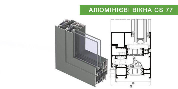 slide alu okna CS 77 ua