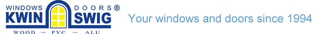 Kwinswig - windows and doors scince 1994 logo en